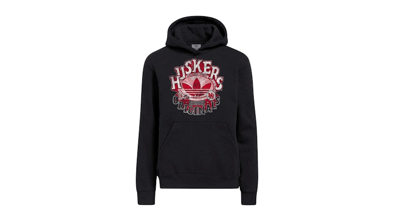 adidas Cornhuskers Hoodie Nebraska Black Multi