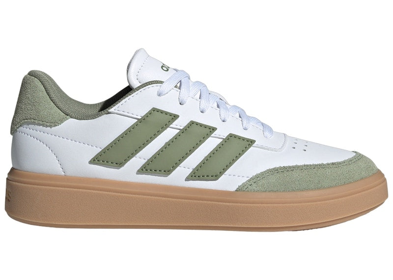 adidas Courtblock Cloud White Tent Green Gum (GS)