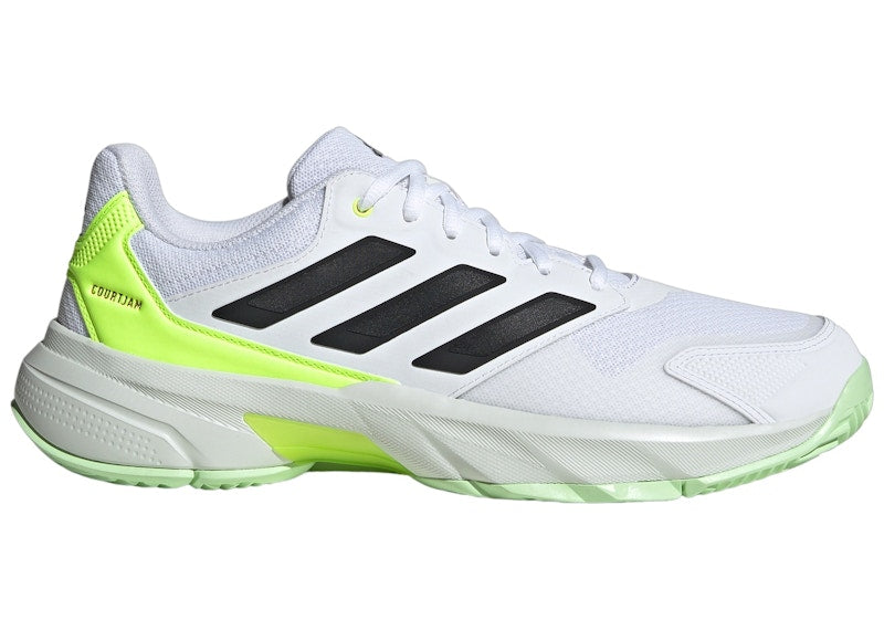 adidas Courtjam Control 3 Cloud White Core Black Lucid Lemon