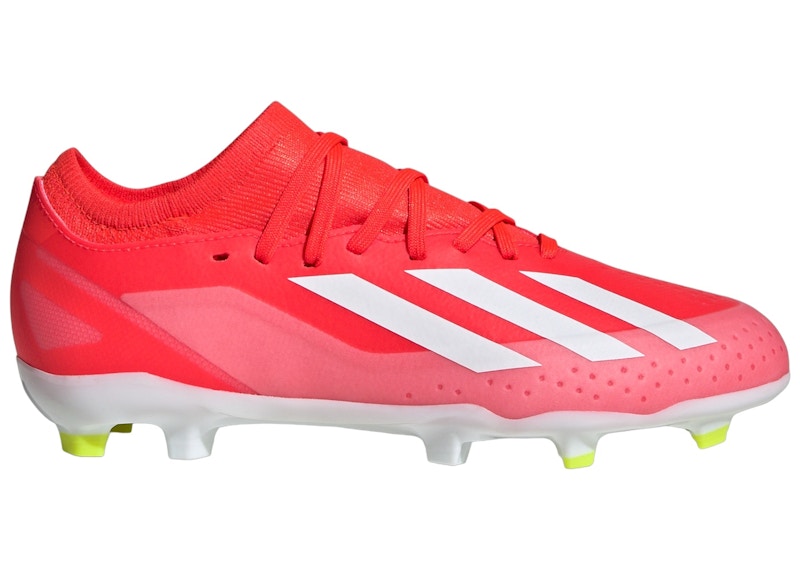 adidas Crazyfast League FG Solar Red Cloud White Team Solar Yellow (GS)