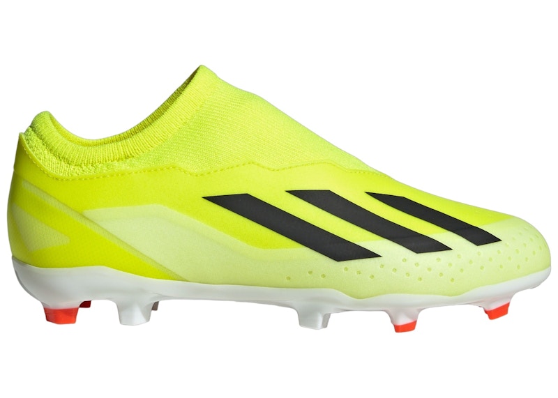 adidas Crazyfast League Laceless FG Team Solar Yellow Core Black Cloud White (GS)