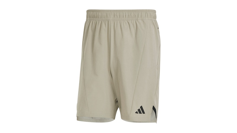 adidas Designed For Workout Shorts Silver Pebble