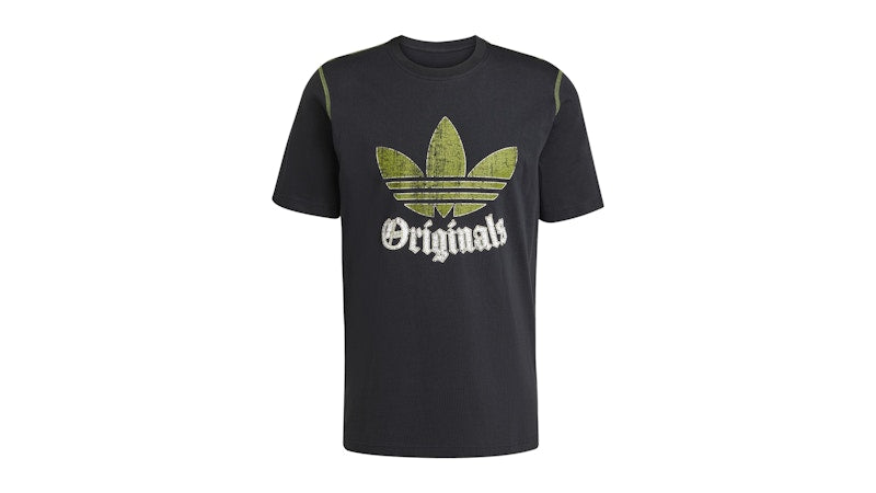 adidas Distressed Graphic Tee Black