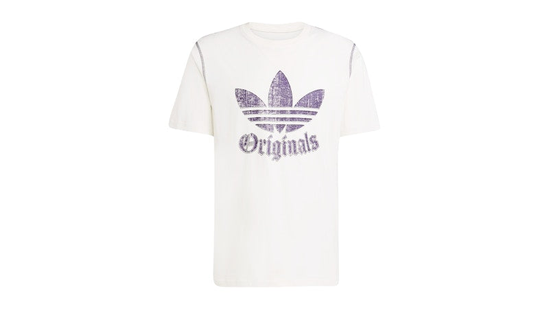 adidas Distressed Graphic Tee Cloud White