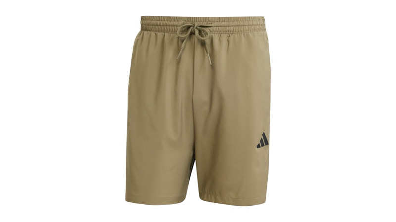 adidas Essentials 3-Stripes Chelsea Shorts Olive Strata Black
