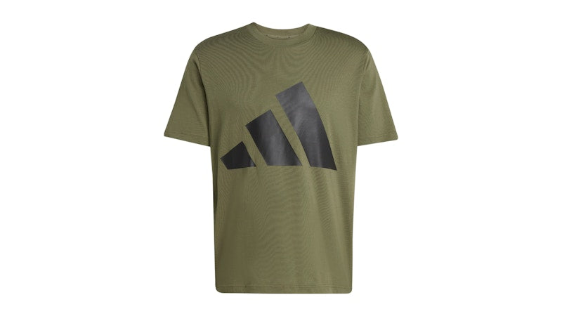 adidas Essentials Big Logo Tee Olive Strata/Black