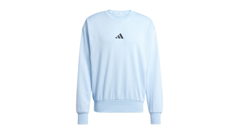 adidas Essentials Feelcozy Fleece Sweatshirt Glow Blue Black