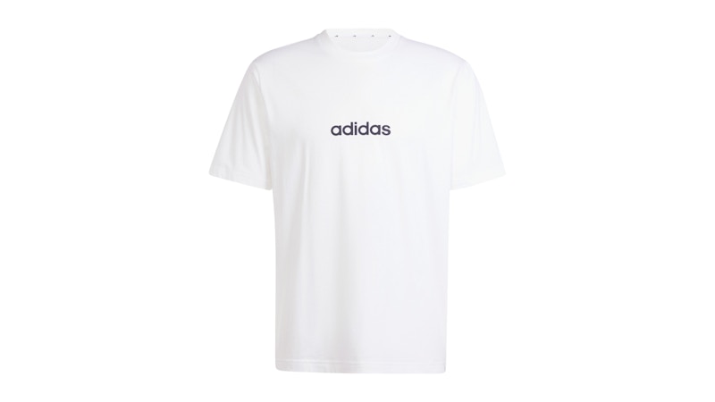 adidas Essentials Linear Single Jersey Tee White/Black