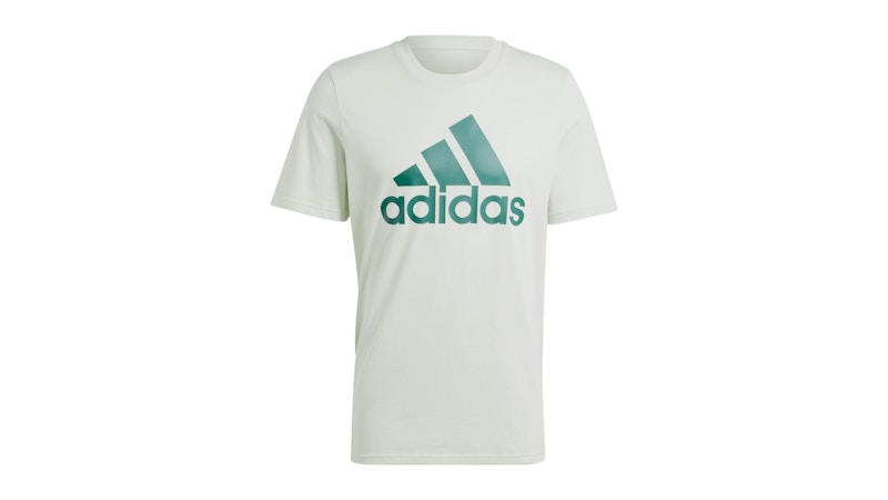 adidas Essentials Single Jersey Big Logo T-Shirt Linen Green/Collegiate Green