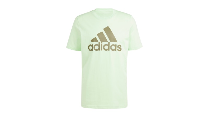 adidas Essentials Single Jersey Big Logo T-Shirt Semi Green Spark