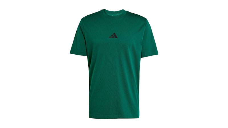 adidas Essentials Small Logo Single Jersey T-Shirt Collegiate Green/Black