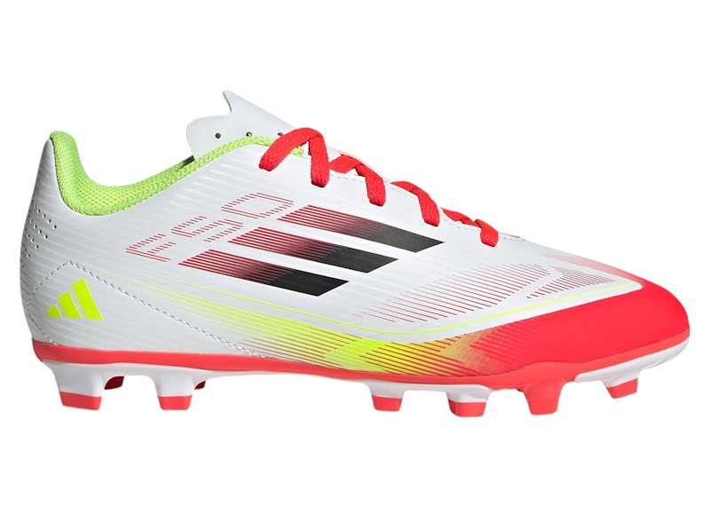 adidas F50 Club FG/MG Cloud White Core Black Solar Yellow (Kids)