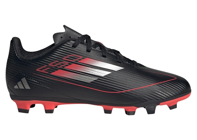 adidas F50 Club FG/MG Core Black Iron Metallic Lucid Red (Kids)