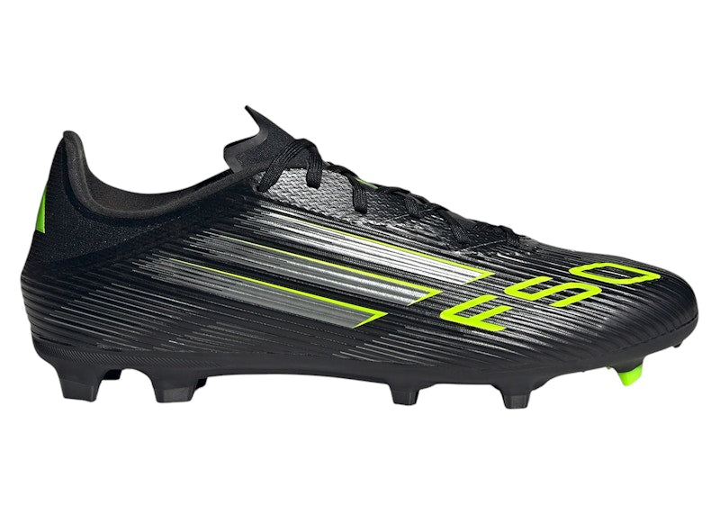 adidas F50 League FG/MG Core Black Iron Metallic Lucid Lemon