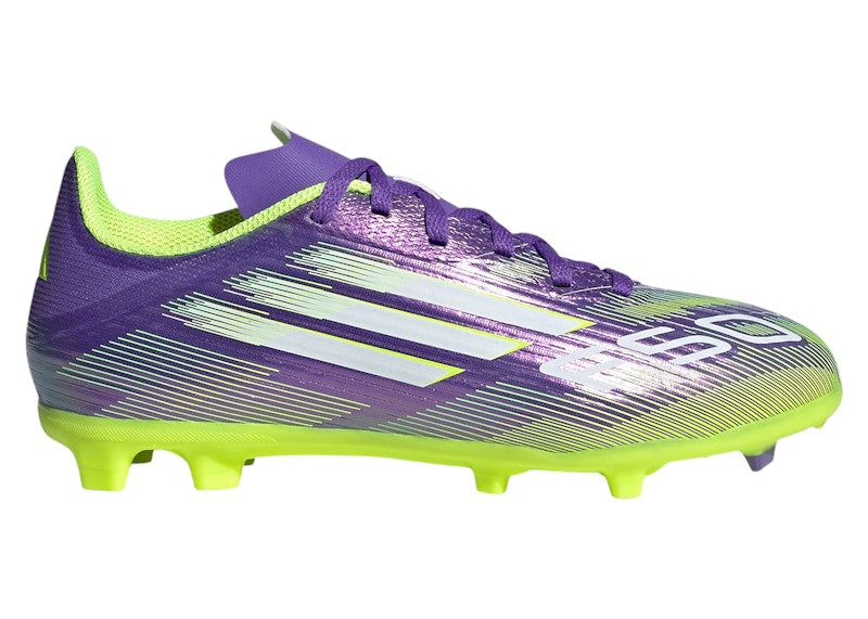 adidas F50 League FG/MG Purple Rush Cloud White Lucid Lemon (GS)
