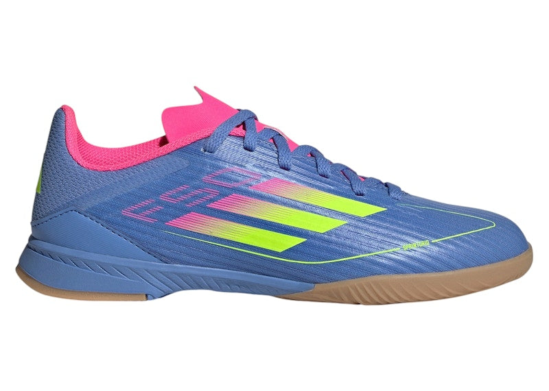 adidas F50 League Indoor Blue Fusion Lucid Lemon Lucid Pink (Kids)