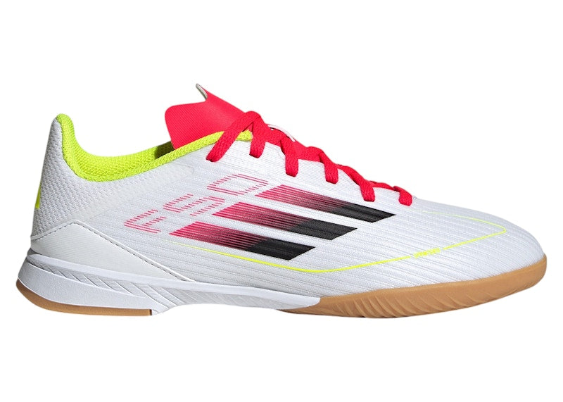 adidas F50 League Indoor Cloud White Core Black Solar Yellow (Kids)