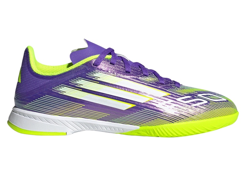 adidas F50 League Indoor Purple Rush Cloud White Lucid Lemon (GS)