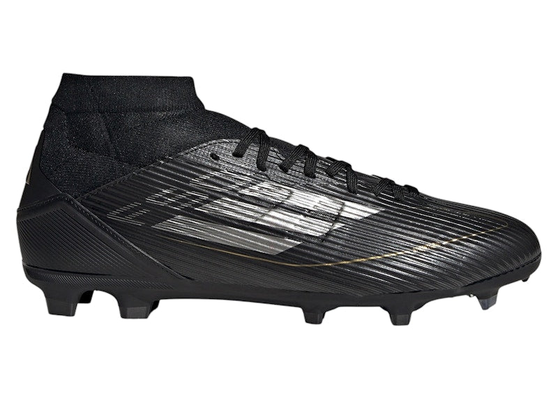 adidas F50 League Mid-Cut FG/MG Black Iron Metallic
