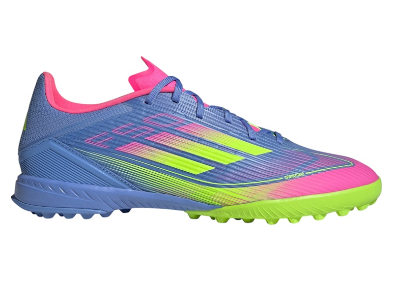 adidas F50 League Turf Blue Fusion Lucid Lemon Lucid Pink