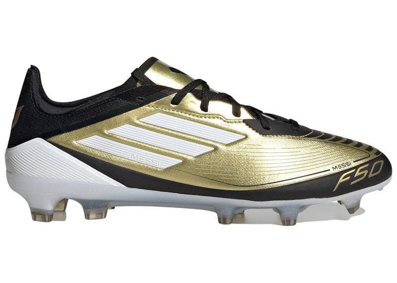 adidas F50 Pro FG Messi Gold Metallic Cloud White Core Black