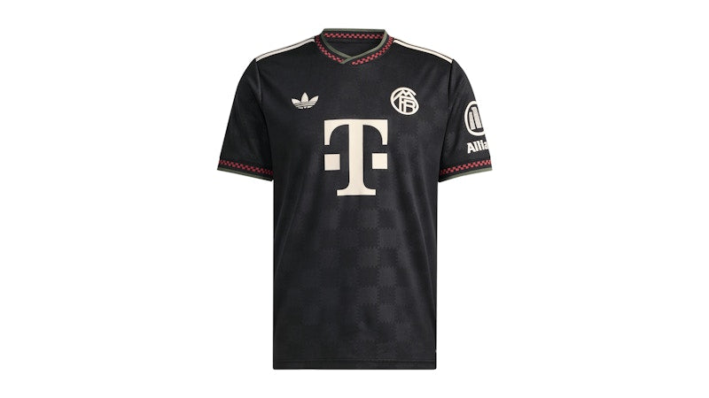 adidas FC Bayern 25/26 Third Jersey Black Halo Ivory