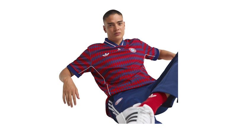 adidas FC Bayern Munich Lfstlr Jersey Red Dark Blue