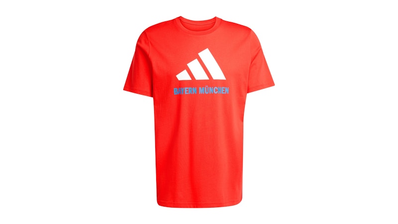 adidas FC Bayern Seasonal Graphic Tee Red White