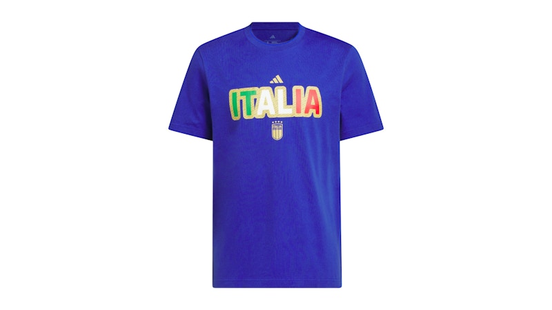 adidas FIFA World Cup 2026 Italy Home Graphic Tee Semi Lucid Blue