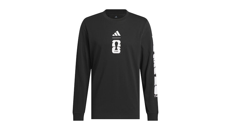 adidas FIFA World Cup 2026 Match Ball Graphic Long Sleeve T-Shirt Black
