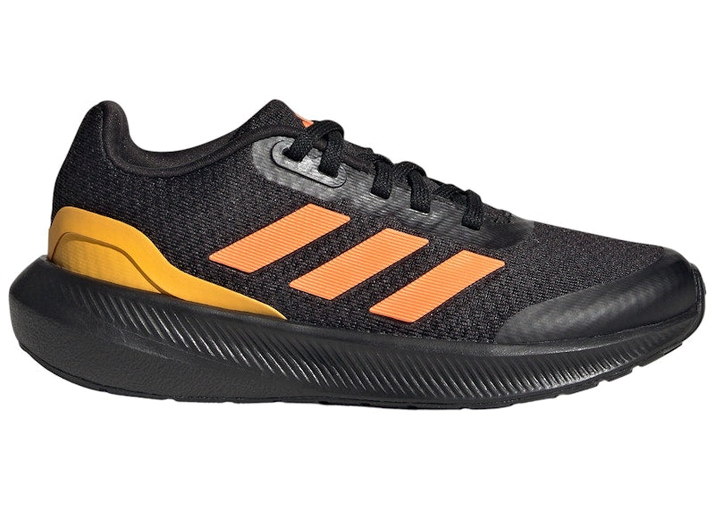 adidas Falcon 3 Core Black Screaming Orange Solar Gold (GS)