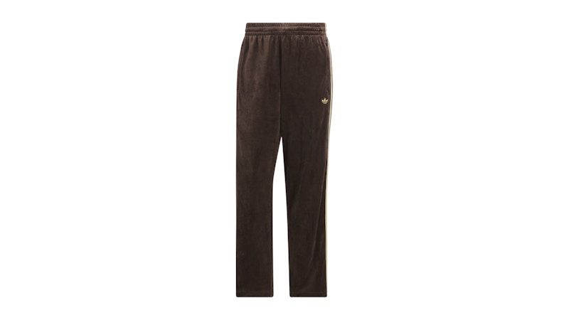 adidas Fb Tp Velour Track Joggers Dark Brown