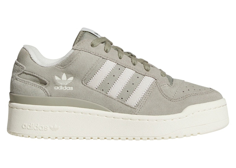 adidas Forum Bold Stripes Silver Pebble Off White (Women's)