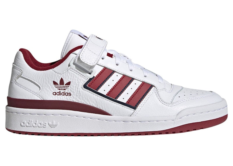 adidas Forum Low Cloud White Collegiate Burgundy Collegiate Navy