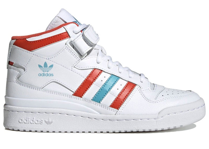 adidas Forum Mid White Preloved Red Blue (Women's)