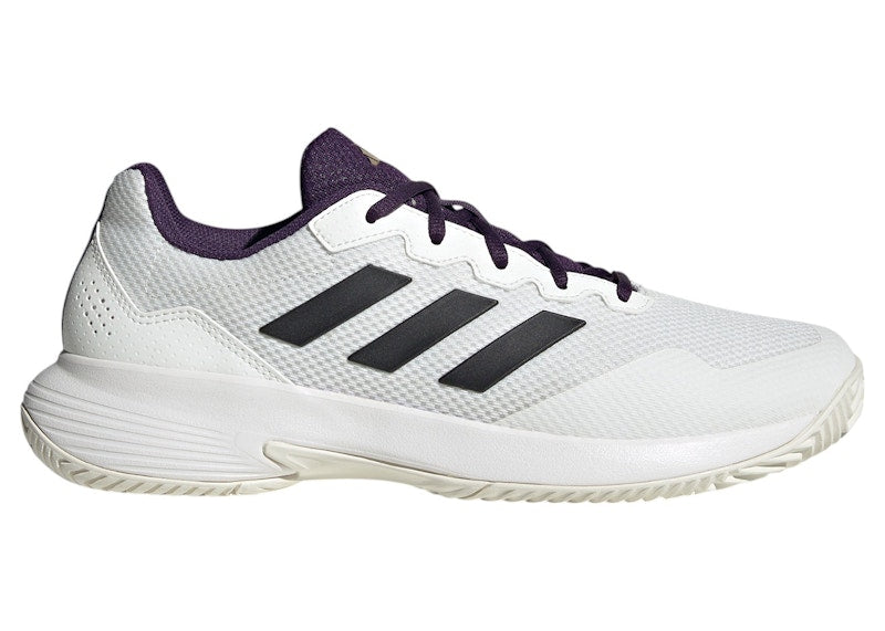 adidas Gamecourt 2.0 Core White Core Black Aurora Plum