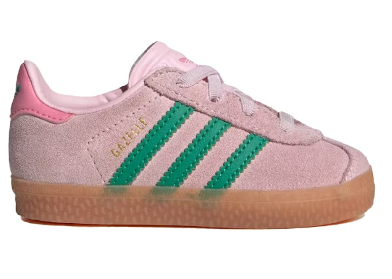adidas Gazelle Comfort Closure Clear Pink Court Green (TD)