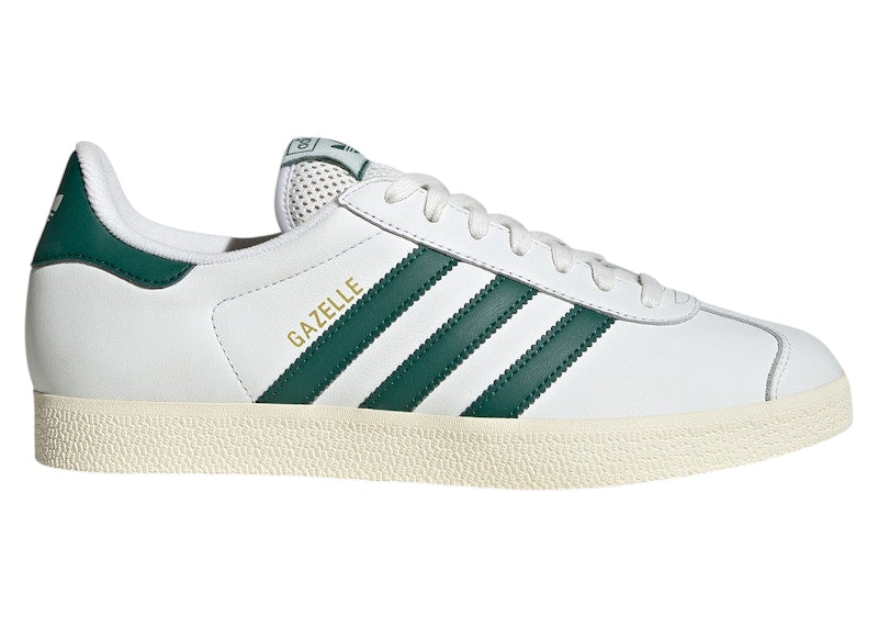 adidas Gazelle Core White Collegiate Green Cream White