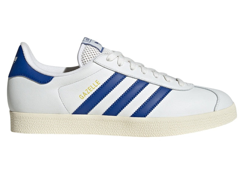 adidas Gazelle Core White Royal Blue Cream White