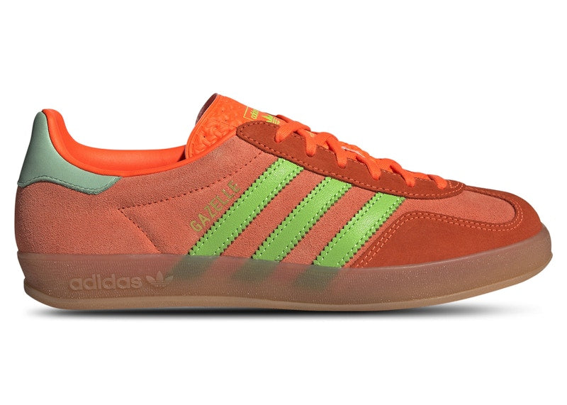 adidas Gazelle Indoor Solar Orange Solar Green (Women's)