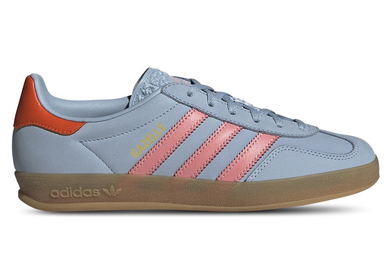 adidas Gazelle Indoor Wonder Blue Solar Orange Gum (Women's)
