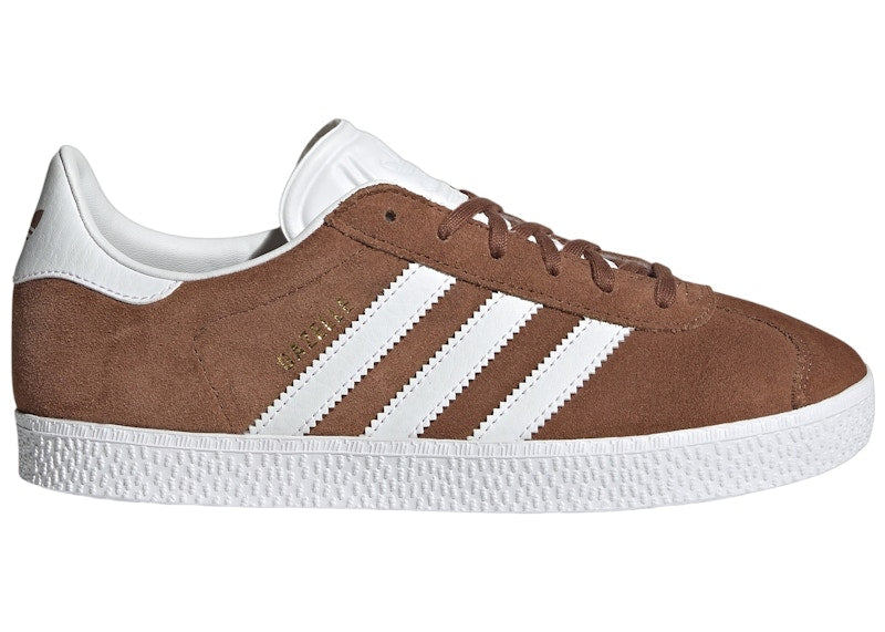 adidas Gazelle Preloved Brown Cloud White Gold Metallic (GS)