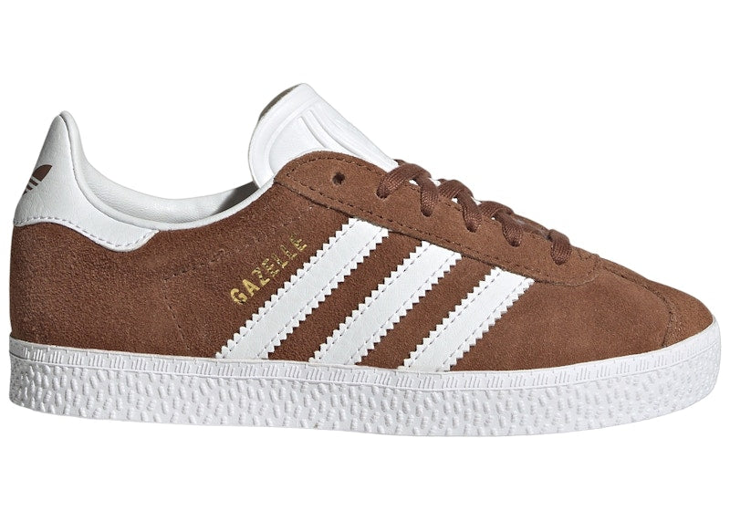 adidas Gazelle Preloved Brown Cloud White Gold Metallic (PS)