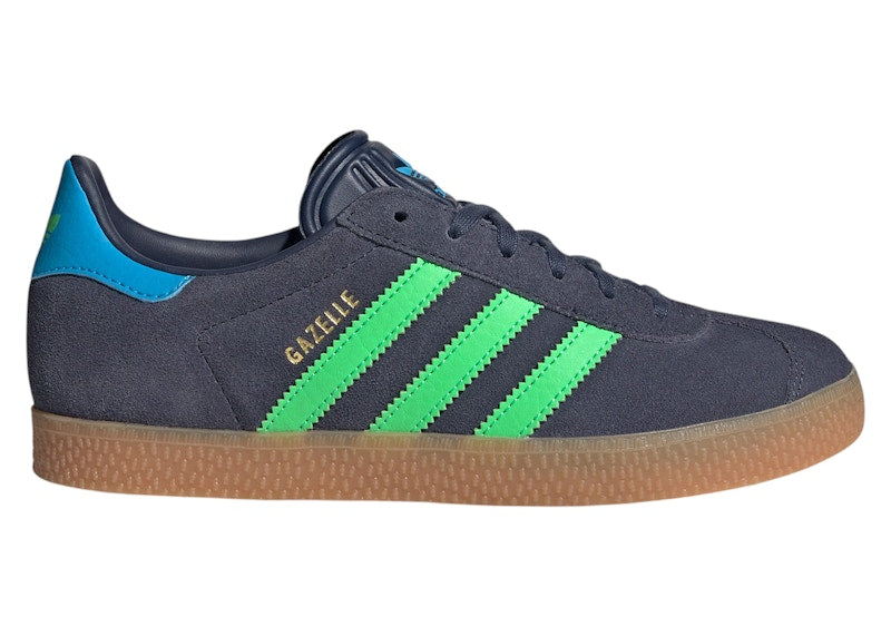 adidas Gazelle Shadow Navy Screaming Green (GS)