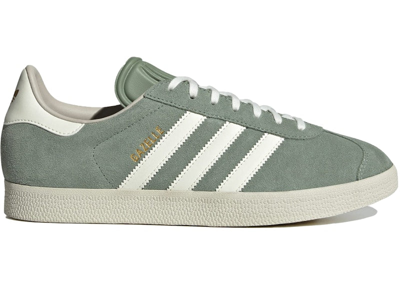 adidas Gazelle Silver Green Off White