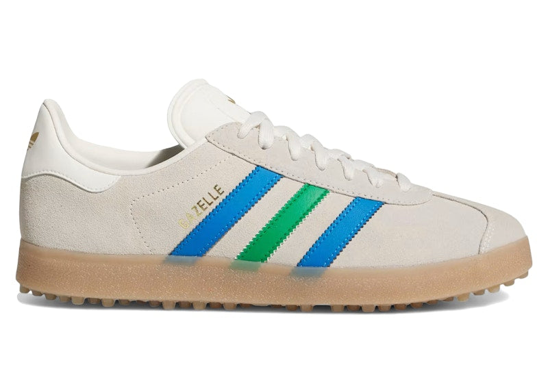 adidas Gazelle Spikeless Golf Chalk White Green Blue Bird