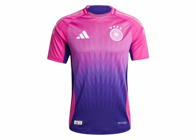 adidas Germany 2024 Away Authentic Jersey Semi Lucid Fuchsia/Team College Purple