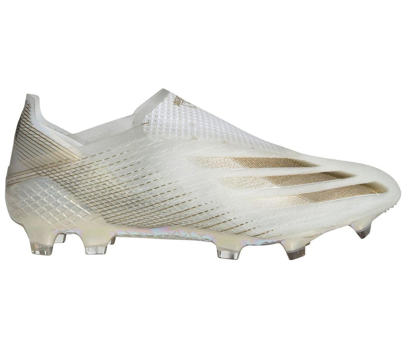 adidas X Ghosted+ FG White Metallic Gold Melange