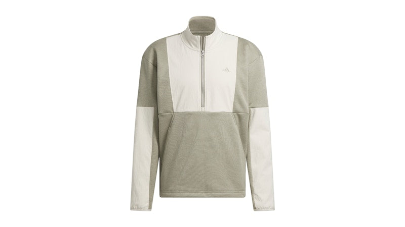 adidas Go-To Dwr Hybrid Half Zip Sweatshirt Silver Pebble/Alumina