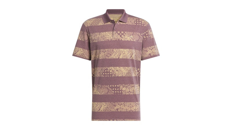 adidas Go-To Printed Polo Shirt Shadow Fig Mel